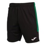 Joma Trainingshose Eco Championship Bermuda (optimale Bewegungsfreiheit, elastischer Bund mit Kordelzug) kurz schwarz/grün Herren