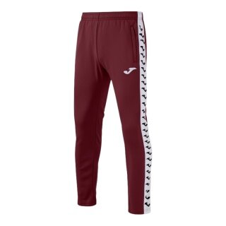 Joma Trainingshose Heroic (100% Polyester, mit Seitentaschen) lang bordeauxrot Herren