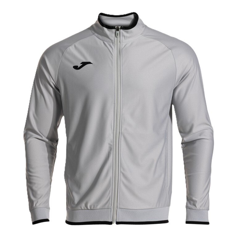 Joma Trainingsjacke Combi Premium (mit Seitentaschen, atmungsaktiv Funktionsmaterial) grau Herren