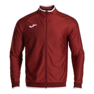 Joma Trainingsjacke Combi Premium (mit Seitentaschen, atmungsaktiv Funktionsmaterial) bordeaux/weiss Herren