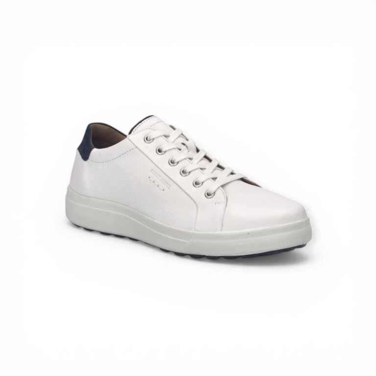 Josef Seibel Sneaker Maddox 05 (Leder) weiss/dunkelblau Herren