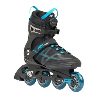 K2 Inline Skates F.I.T. 80 Boa (Rollen: 80mm/82A, Kugellager:ABEC 5) schwarz/blau Herren