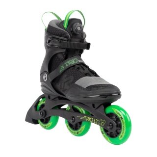 K2 Inline Skates Trio LT 100 Boa (Rollen: 100mm/85A, Kugellager: ILQ 7) schwarz/grün Herren