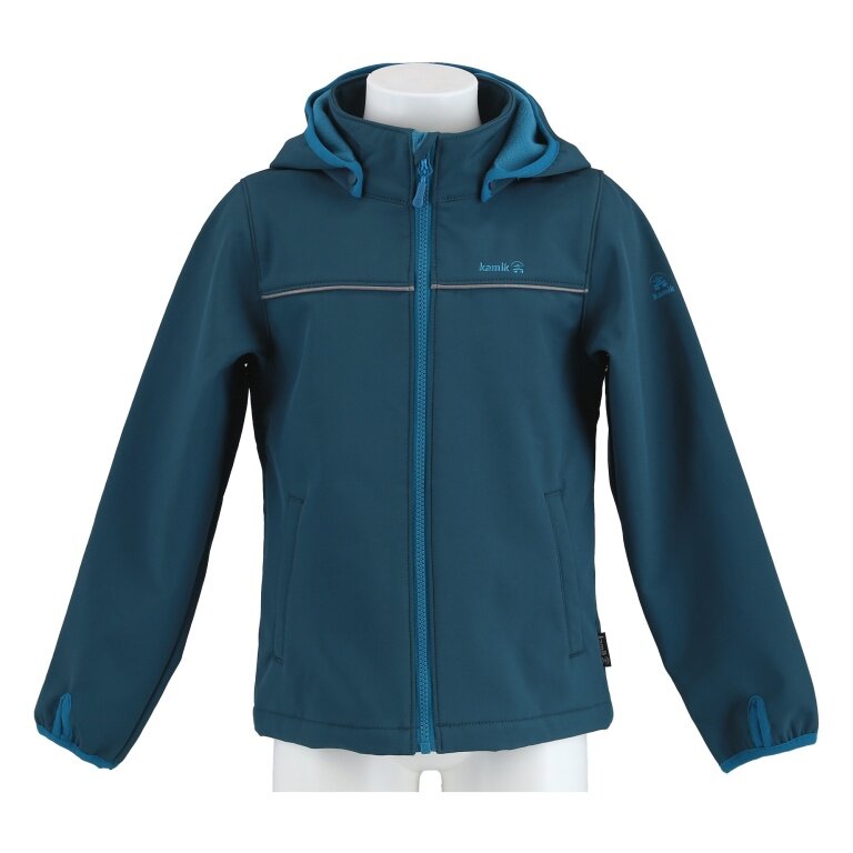 Kamik Softshelljacke Jarvis (winddicht, reflektierend) atlanticblau Kinder