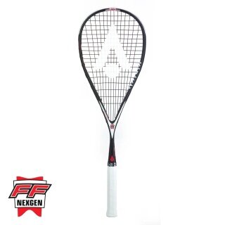 Karakal Squashschläger S 100FF 2.1 100g/kopflastig 2025 schwarz/weiss - besaitet -