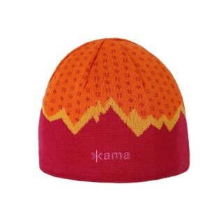 Kama Strickmütze (Beanie) A169 Kamakadze Merino - pink/orange - 1 Stück