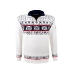 Kama Sweater Pullover 4054 Half Zip (warm, Strickmaterial) weiss Herren