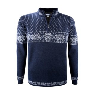 Kama Sweater Pullover 3053 Half Zip (warm, winddicht) navyblau Herren