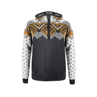 Kama Kapuzenpullover 5057 Kamakadze Half Zip (Merinowolle-Mischung) graphitgrau Damen