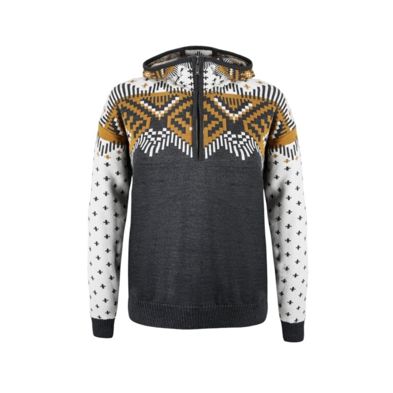 Kama Kapuzenpullover 5057 Kamakadze Half Zip (Merinowolle-Mischung) graphitgrau Damen