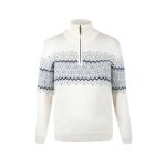 Kama Sweater Pullover 5058 Half Zip (Merinowolle) weiss Damen
