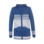 Kama Kapuzenpullover 5066 Full Zip (Merinowolle-Mischung) denimblau Damen