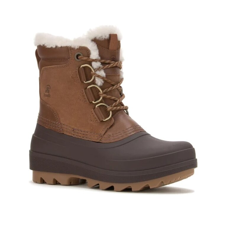 Kamik Winterstiefel Lauren Low (Leder, wasserdicht) - Made in Canada - dunkelbraun Damen