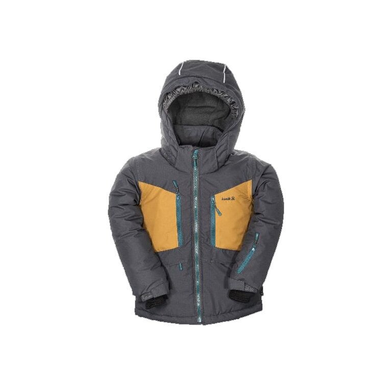 Kamik Winterjacke Max (wind- und wasserdicht, reflektierend) coalgrau/bronze Kinder