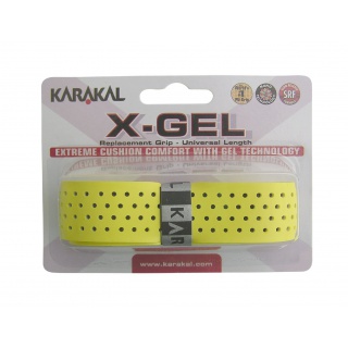 Karakal Basisband X-Gel (Shockabsorption, glatt gelocht) 2.2mm gelb