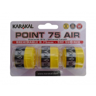 Karakal Overgrip Point Air 0.75mm gelb 3er