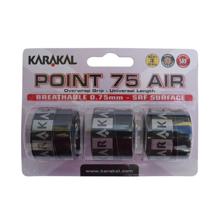Karakal Overgrip Point Air 0.75mm schwarz 3er