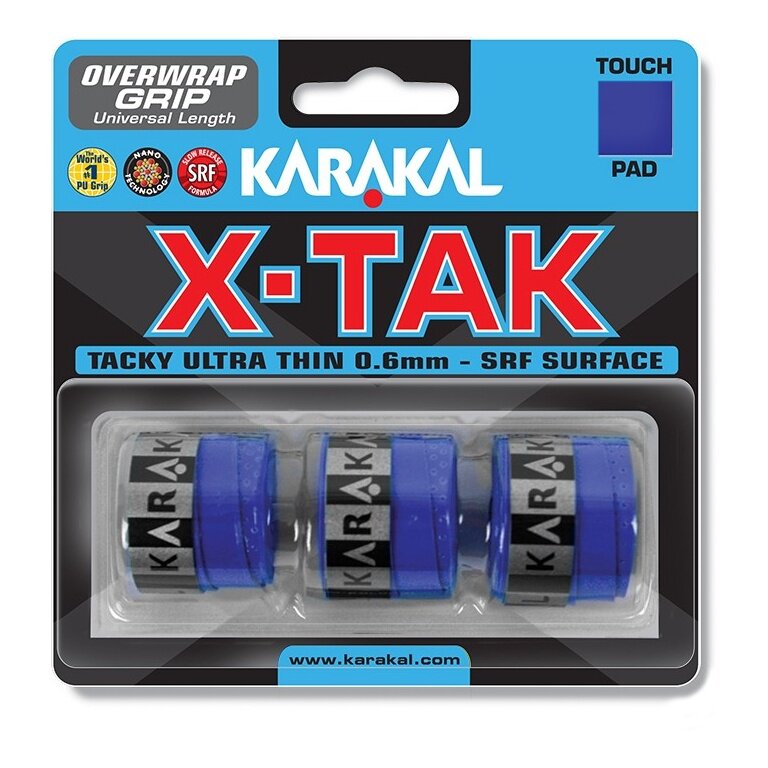 Karakal Overgrip X-Tak 0.6mm blau 3er