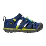 Keen Sandale Seacamp II CNX (Synthetik/Textil, Schnellschnürsystem mit Klettverschluss) navyblau/lime Kleinkinder