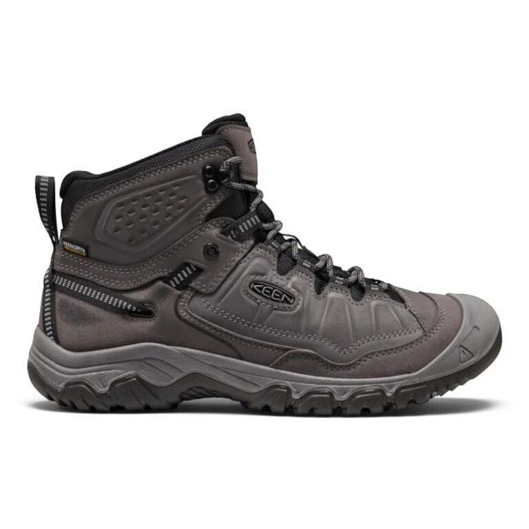 Keen Wanderschuhe Targhee IV Mid WP (Nubukleder, wasserdicht) dunkelgrau/schwarz Herren