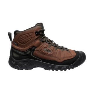 Keen Wanderschuhe Targhee IV Mid Wide WP (Nubukleder, wasserdicht, weit) braun/schwarz Herren