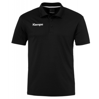 Kempa Sport-Polo Poly (100% Polyester) schwarz Herren