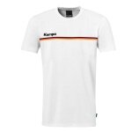 Kempa Freizeit-Tshirt Team Deutschland/Germany (Bio-Baumwolle) weiss Herren