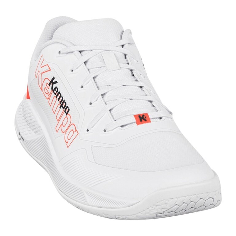 Kempa Hallen-Indoorschuhe Kourtfly Three (Handball) weiss/schwarz/fluo Herren