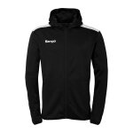 Kempa Kapuzenjacke Emotion 27 Full-Zip (angenehmes Tragegefül) schwarz/weiss Herren