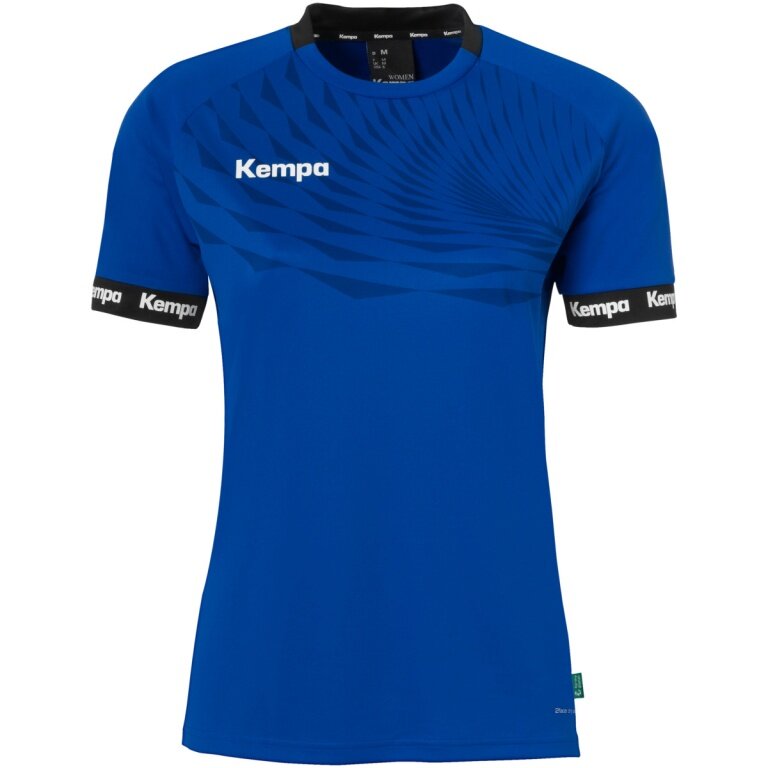 Kempa Sport-Shirt Wave 26 (100% Polyester) royalblau/marineblau Damen