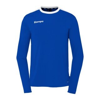 Kempa Sport-Langarmshirt Emotion 27 (100% Polyester) royalblau/weiss Herren