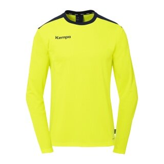 Kempa Sport-Langarmshirt Emotion 27 (100% Polyester) gelb/marineblau Herren