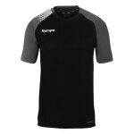 Kempa Sport-Tshirt Ambition 28 (100% Polyester) schwarz/grau Herren