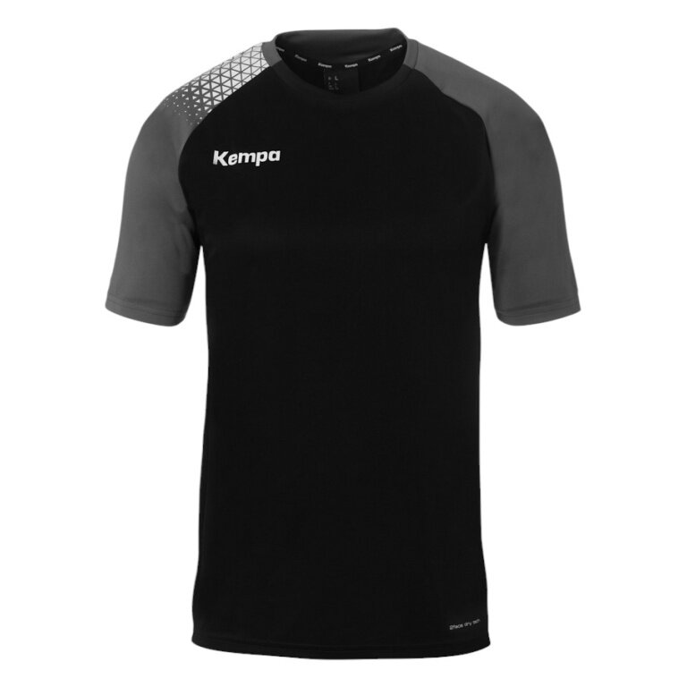 Kempa Sport-Tshirt Ambition 28 (100% Polyester) schwarz/grau Herren