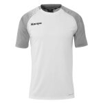 Kempa Sport-Tshirt Ambition 28 (100% Polyester) weiss/grau Herren