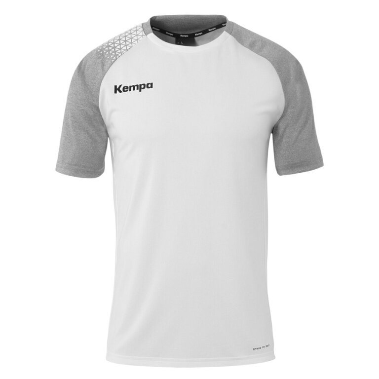 Kempa Sport-Tshirt Ambition 28 (100% Polyester) weiss/grau Herren