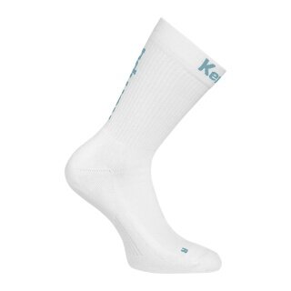 Kempa Sportsocke Team Classic Crew 2026 weiss/aquablau - 1 Paar