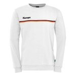 Kempa Sweatshirt Team Deutschland/Germany (angenehmes Tragegefühl) weiss Herren