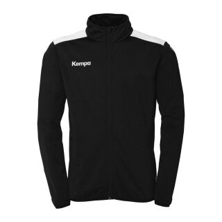 Kempa Trainingsjacke Emotion 27 (Full-Zip, 100% Polyester) schwarz/weiss Herren