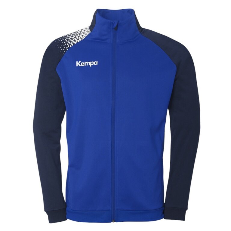 Kempa Trainingsjacke Poly Ambition 28 (Full-Zip, 100% Polyester) blau/navyblau Herren