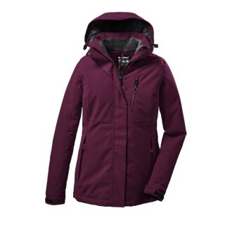 Killtec Winterjacke KOW 140 mit Kapuze (wasser- und winddicht) dunkelrose Damen