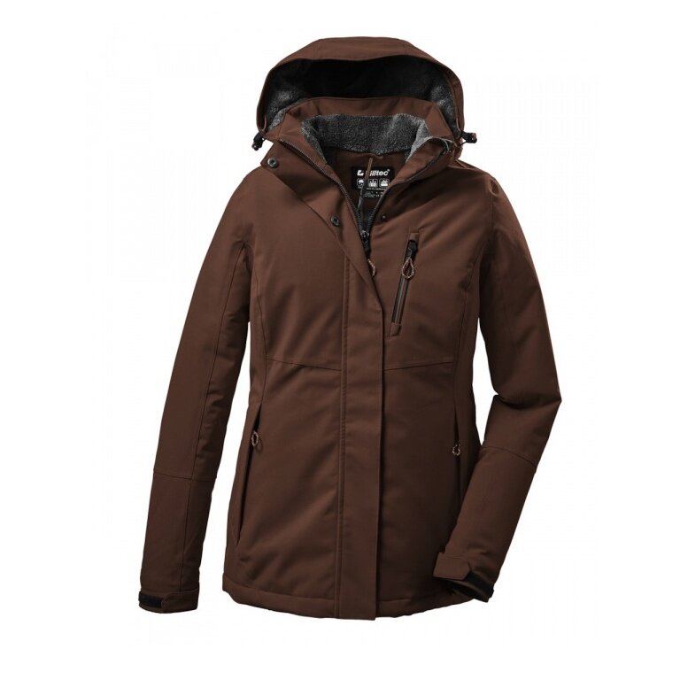 Killtec Winterjacke KOW 140 mit Kapuze (wasser- und winddicht) cappucinobraun Damen