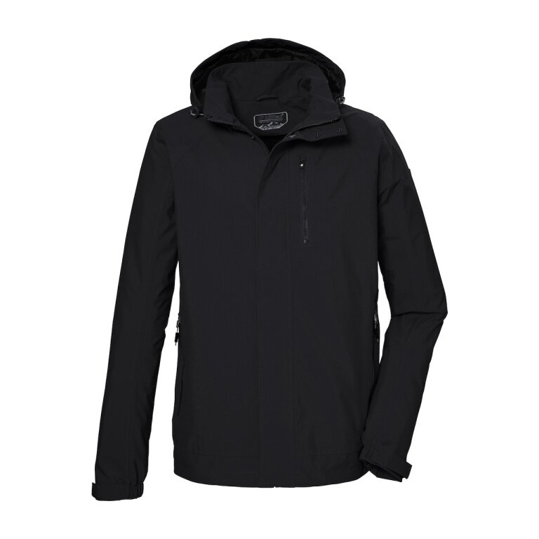 Killtec Übergangsjacke/Funktionsjacke KOS 52 mit Kapuze (wassericht, winddicht) schwarz Herren