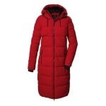 Killtec Wintermantel KOW 56 QLTD mit Kapuze (atmungsaktiv, winddicht, wasserabweisend) rot Damen