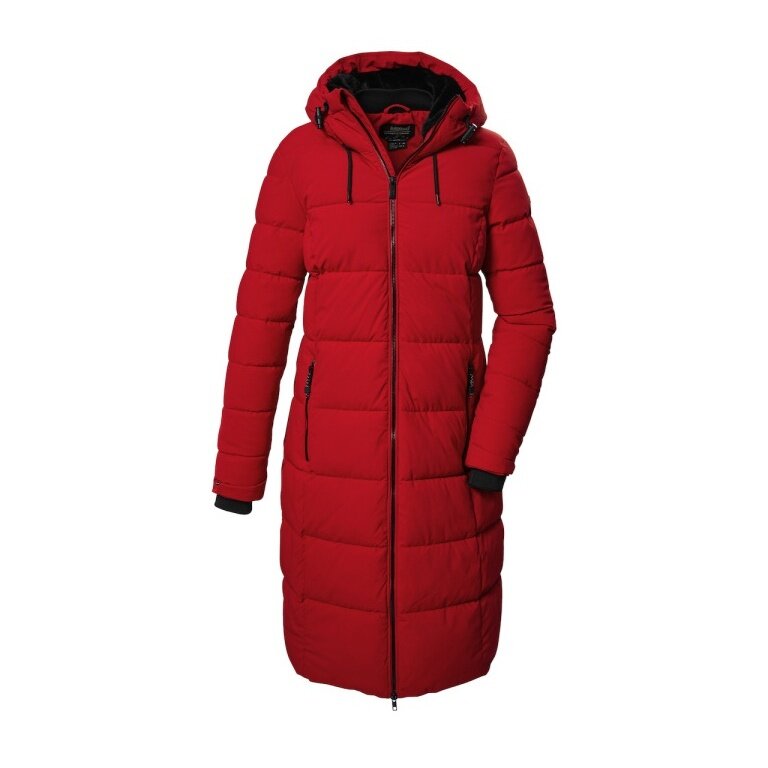 Killtec Wintermantel KOW 56 QLTD mit Kapuze (atmungsaktiv, winddicht, wasserabweisend) rot Damen
