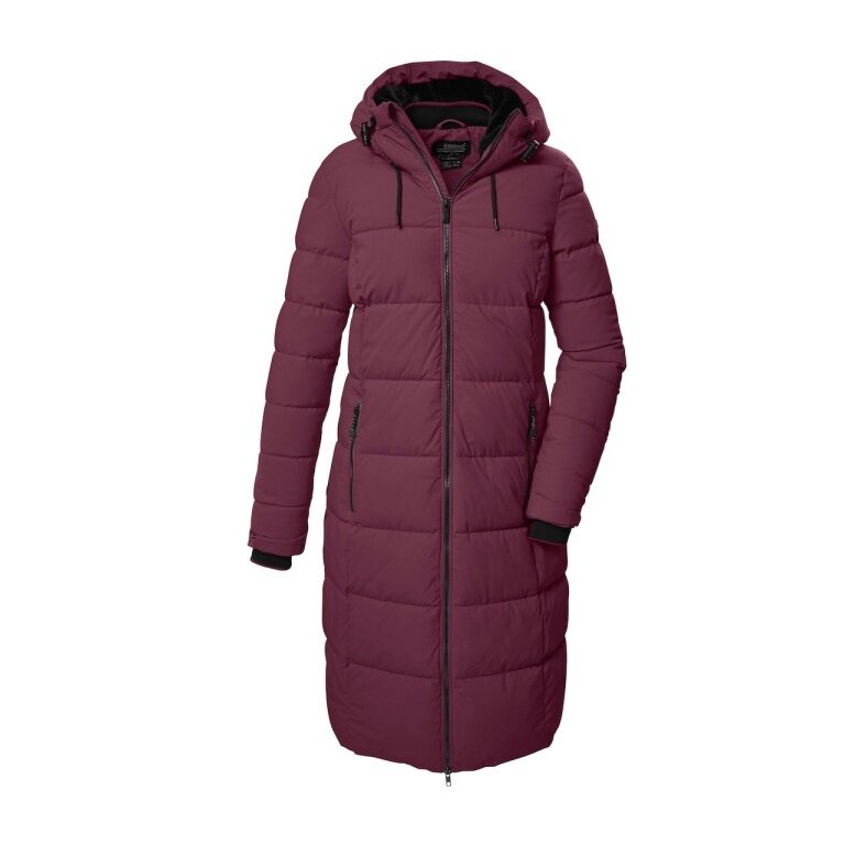 Killtec Wintermantel KOW 56 QLTD mit Kapuze (atmungsaktiv, winddicht, wasserabweisend) violett Damen