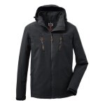 Killtec Softshelljacke mit abzippbarer Kapuze (Fleecefutter, wasserabweisend) 00200 schwarz Herren