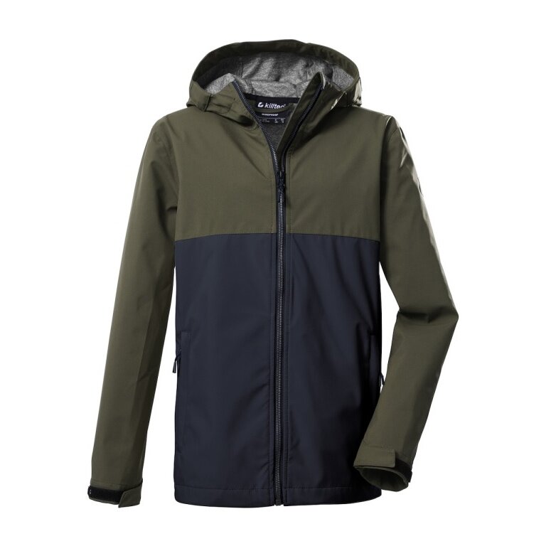 Killtec Softshelljacke KOS 219 (Kapuze, wind- und wasserabweisend) dunkelolivgrün Jungen