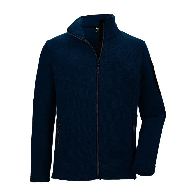 Killtec Strickfleecejacke Kow 28 mit Stehkragen (hoher Tragekomfort) dunkelpetrol Herren