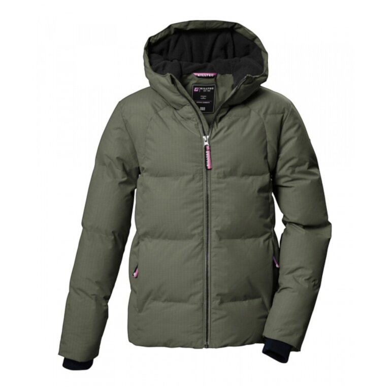 Killtec Winter-Steppjacke KOW 357 in Daunenoptik (mit Kapuze, winddicht) moosgrün Mädchen